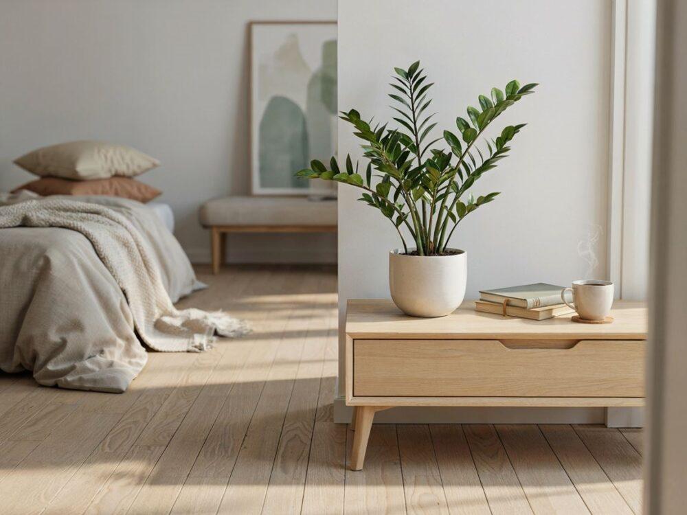 naturalny dekor zamiokulkasa
